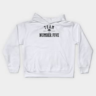 TEAM NUMBER FIVE THE UMBRELLA ACADEMY Kids Hoodie